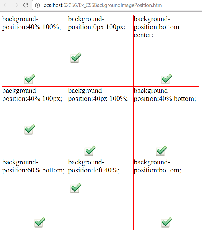 css background positioning - background image position css
